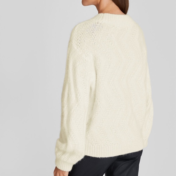 Balloon Sleeve Alpaca Sweater - Brand New - NEVER WORN - Ivory - Picture 2 of 5